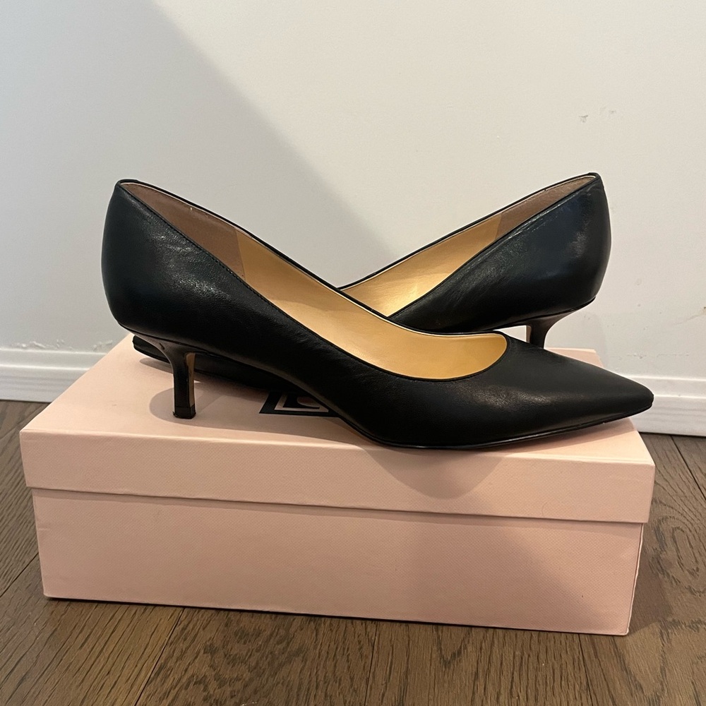 Black Kitten Heel